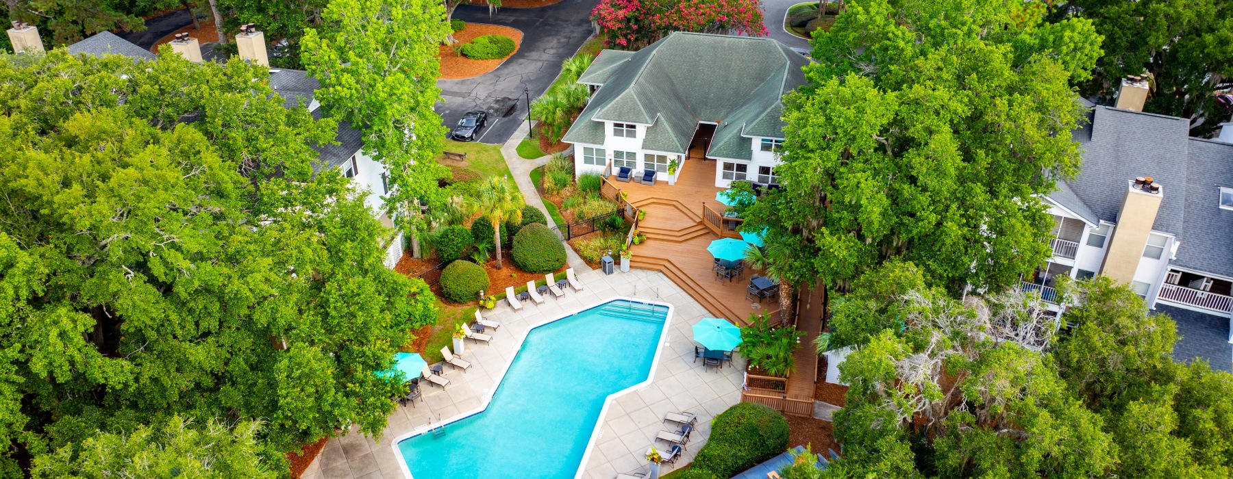 Bird's eye view of the community
